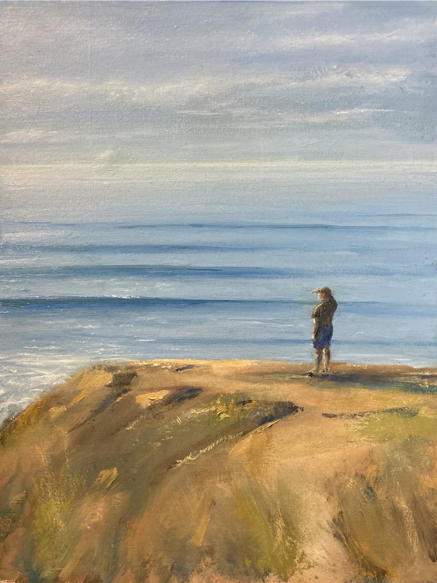 La Piedra Lookout by John von Buelow  Image: Checking out a heavy swell above one of the  North Malibu pocket beaches. 