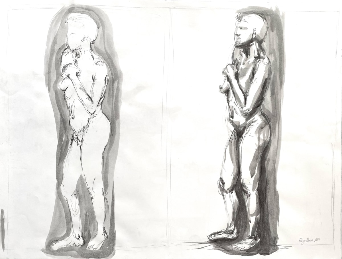 Marble Carving with Ink 