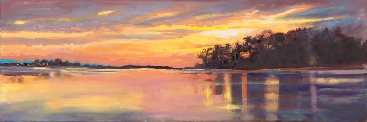 Dusk At Duck Inn  Image: The open skies and the sunsets are spectacular in Ladner Reach.
