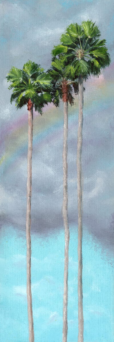 Rainbow Row, triptych by Wendi Vann Johnson  Image: Rainbow Row 1