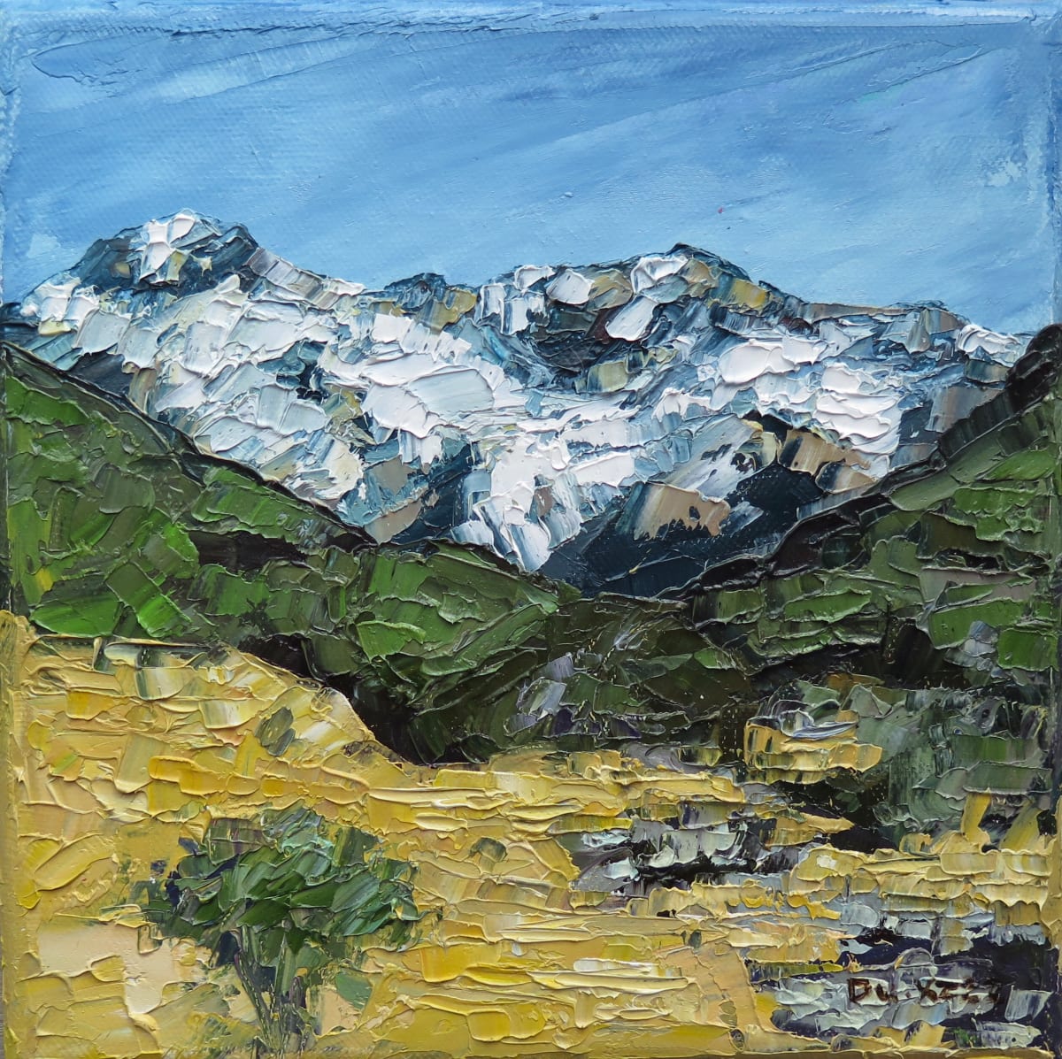 Aoraki - Muller Beginning by Claudia.Du.XZ Art 