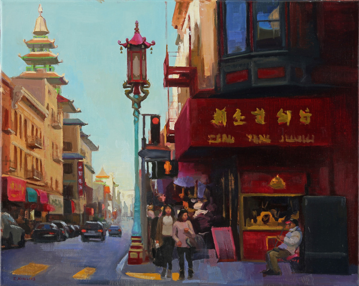 Chinatown Lamp - Grant Street by Erica Norelius 