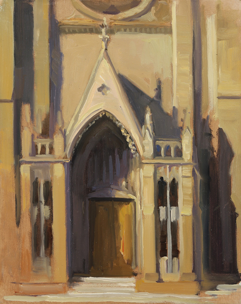 Grace Cathedral, Plein Air by Erica Norelius 