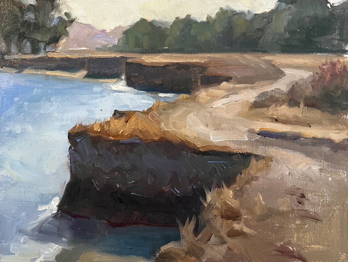 California Shoreline, Plein Air by Erica Norelius 