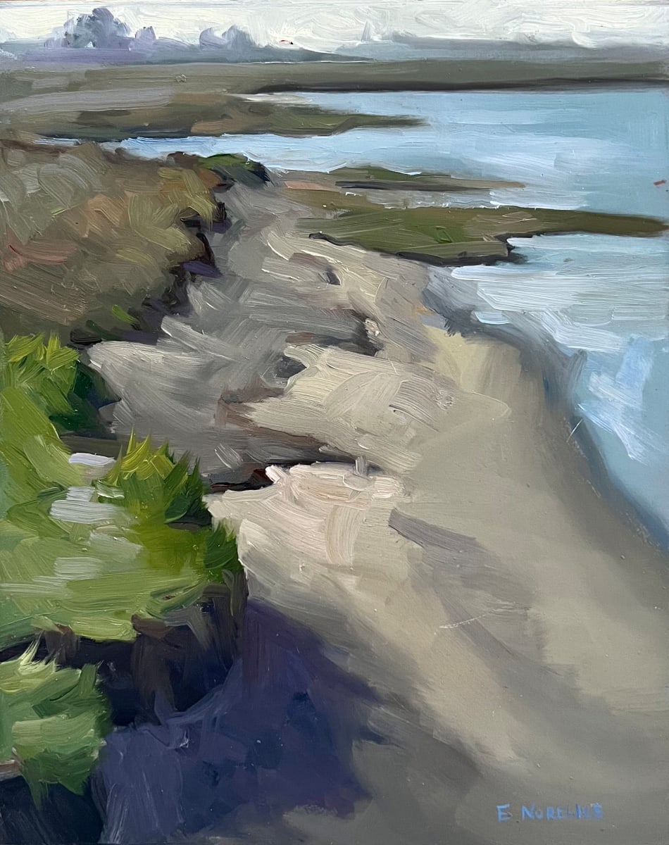Pinole Shoreline, Plein Air by Erica Norelius 