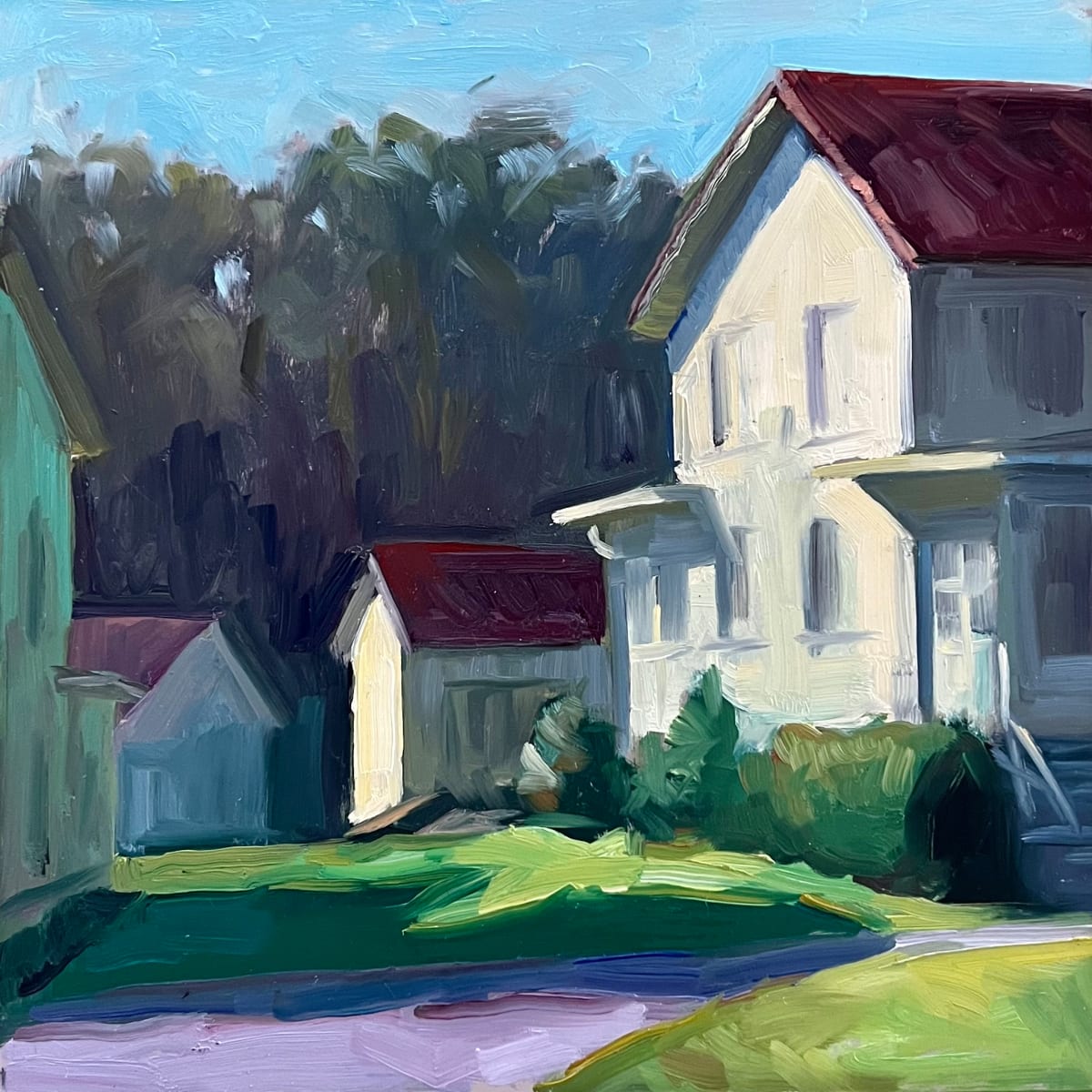 Morning Light in the Presidio, Plein Air by Erica Norelius 