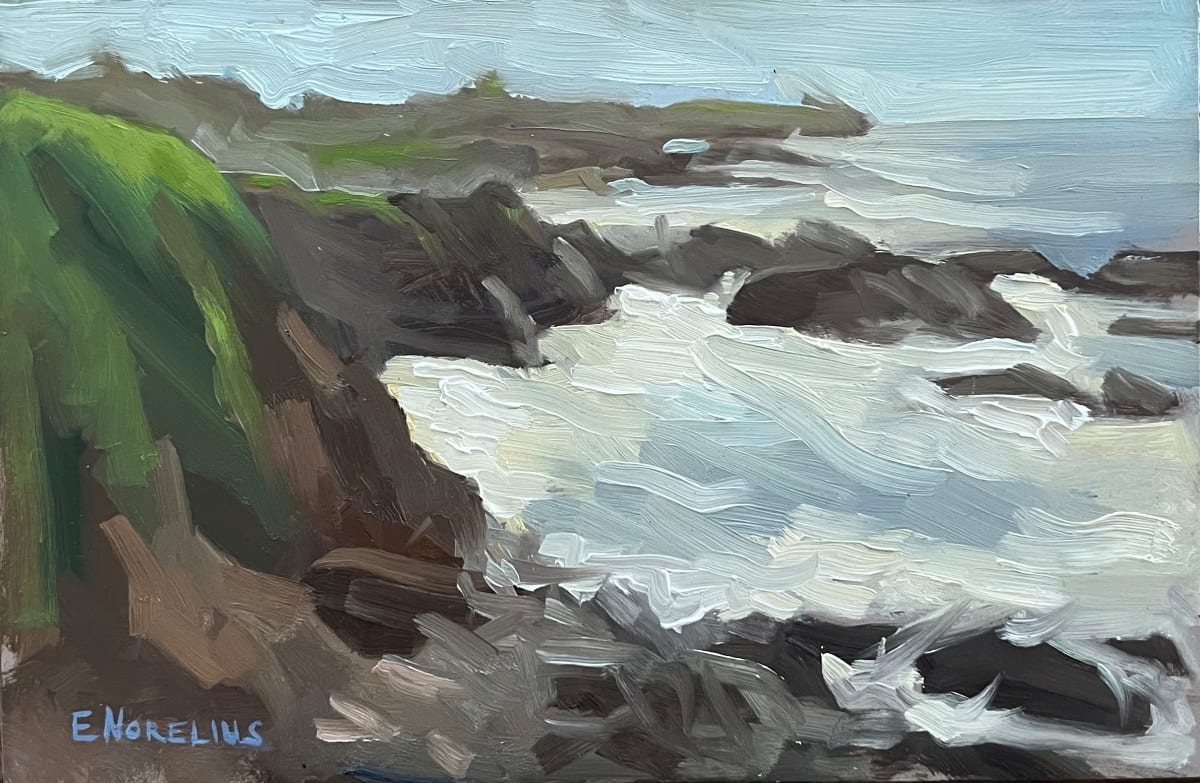 Coastal Waters, Plein Air by Erica Norelius 