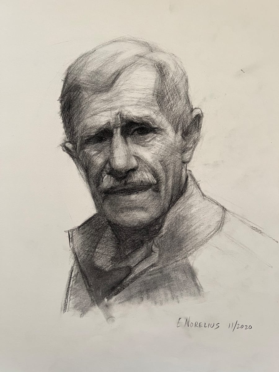 Portrait of a Man by Erica Norelius 