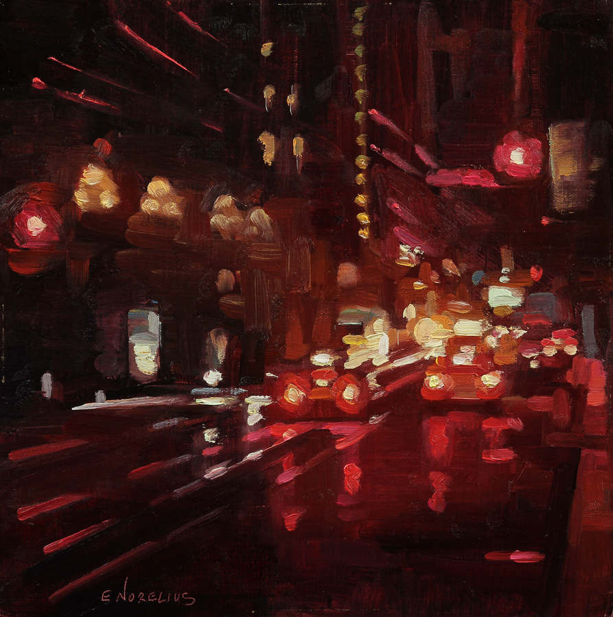 Red Street, Study by Erica Norelius, Image 1.