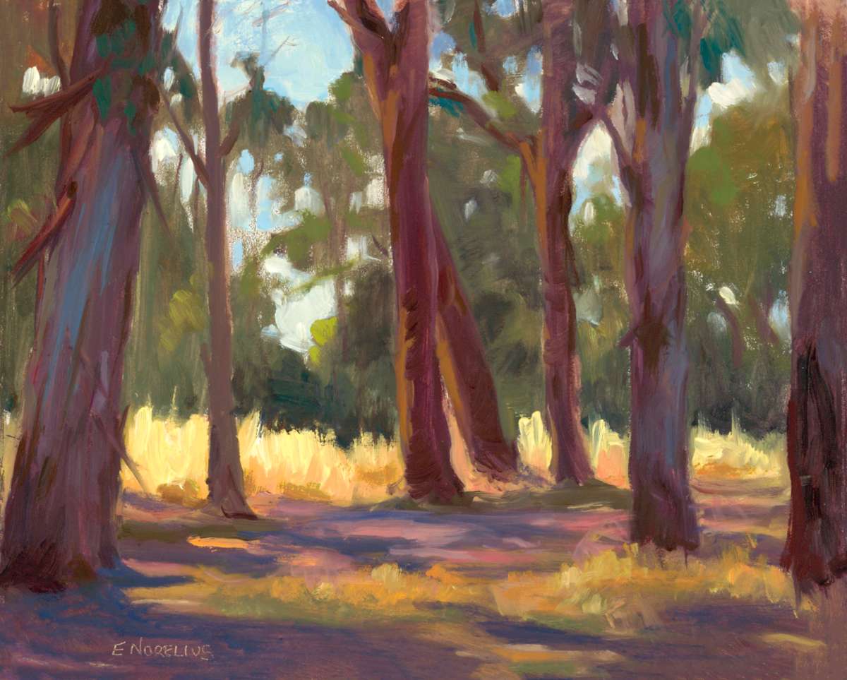 Among the Eucalyptus by Erica Norelius, Image 1.