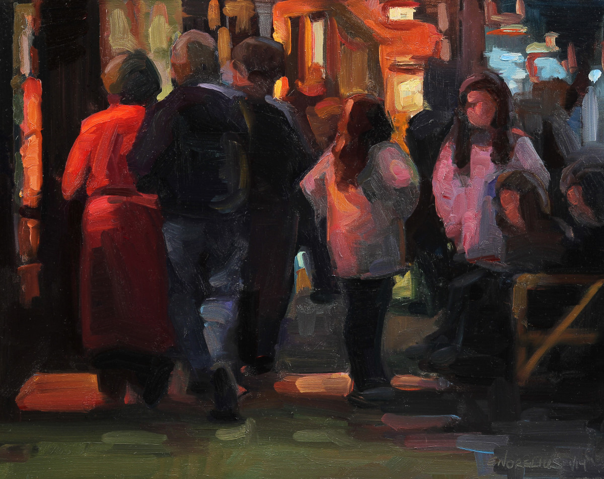 Crowded Street by Erica Norelius 