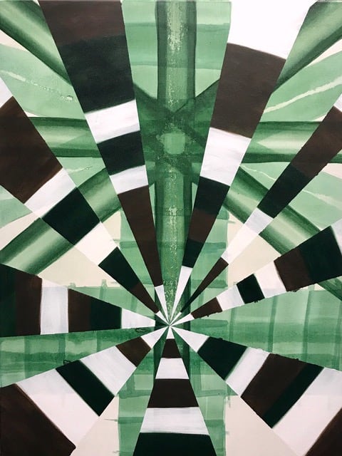 Mayfair Hotel Painting Prints (Jade Jungle) by Lee Clarke 