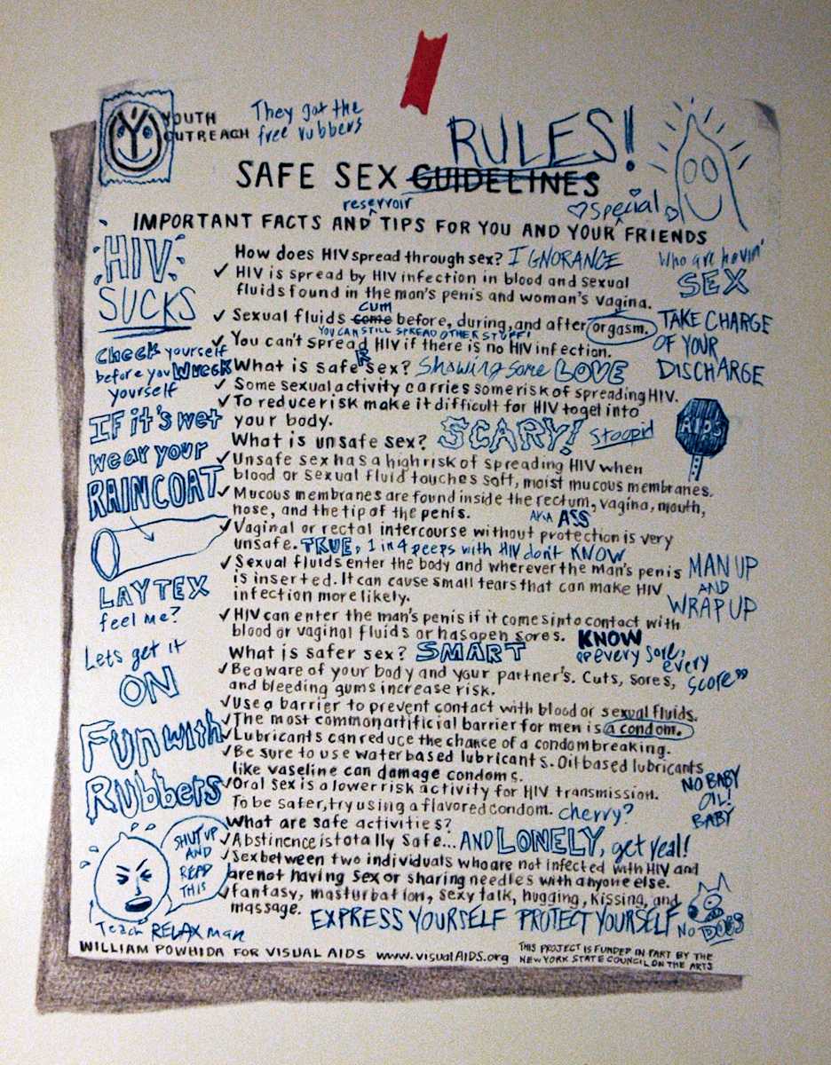 Safer Sex Rules! by William Powhida 