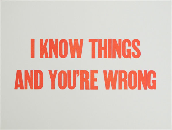 I know things and you're wrong by Michelle Vaughan 