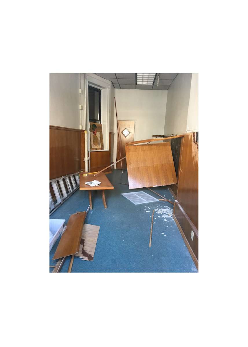 Destroyed Storefront by Heidi Schlatter 
