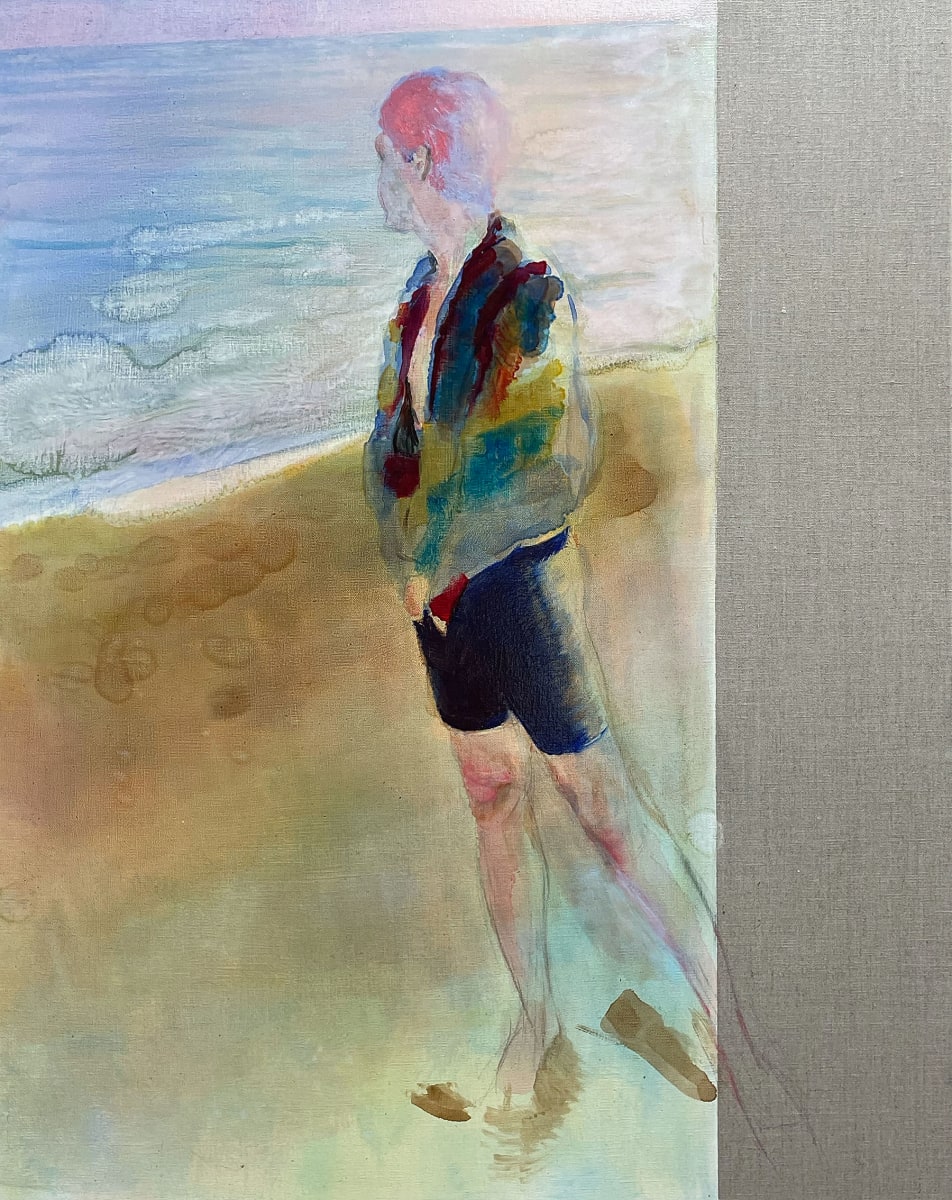 Gaze to Sea by Nan Ring  Image: Gaze to Sea, oil on canvas, 30 x 24 inches, 2022