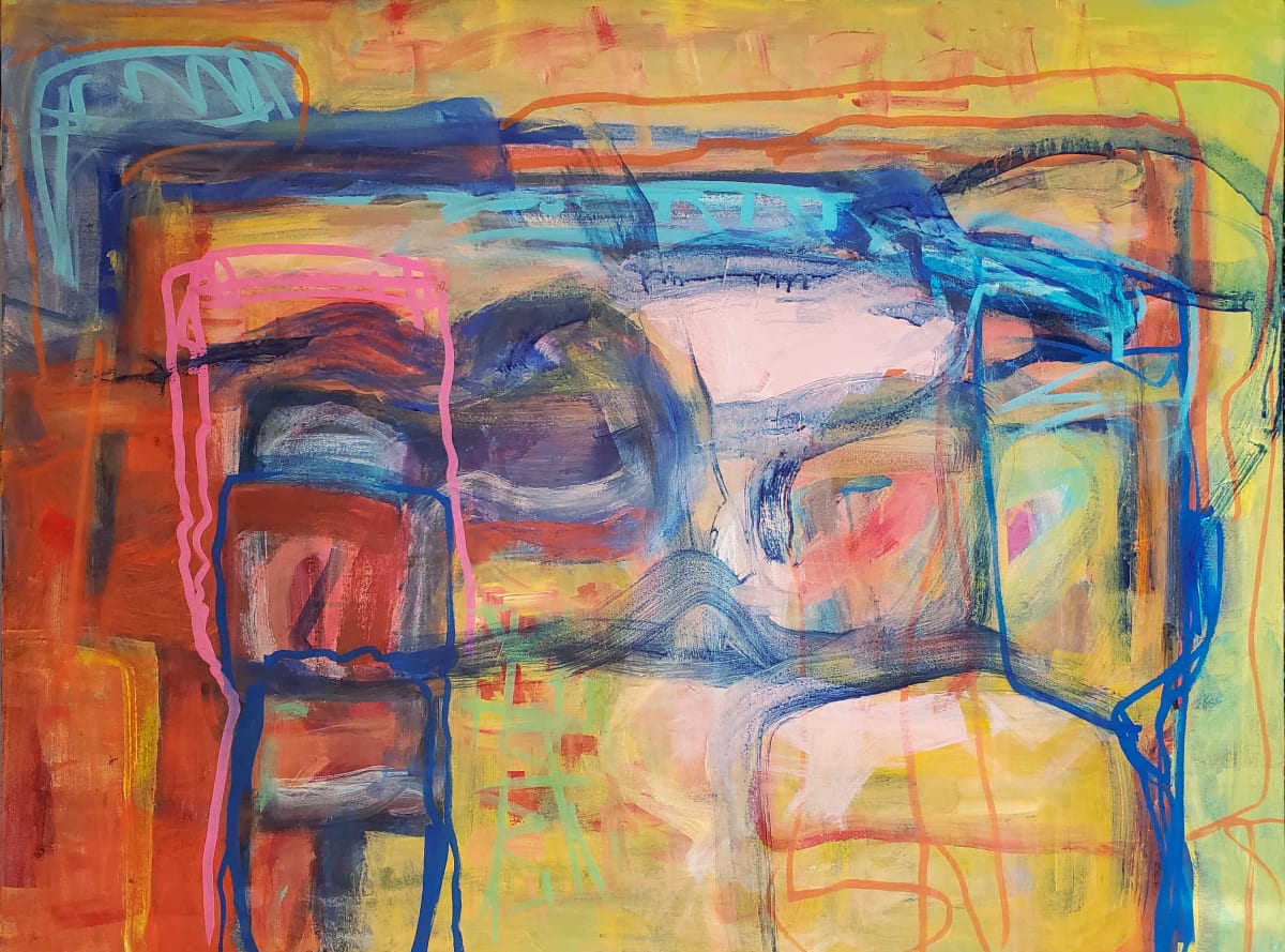 Fusion by Alan Lankin  Image: "Fusion," acrylic on canvas, 30x40 in, 2021