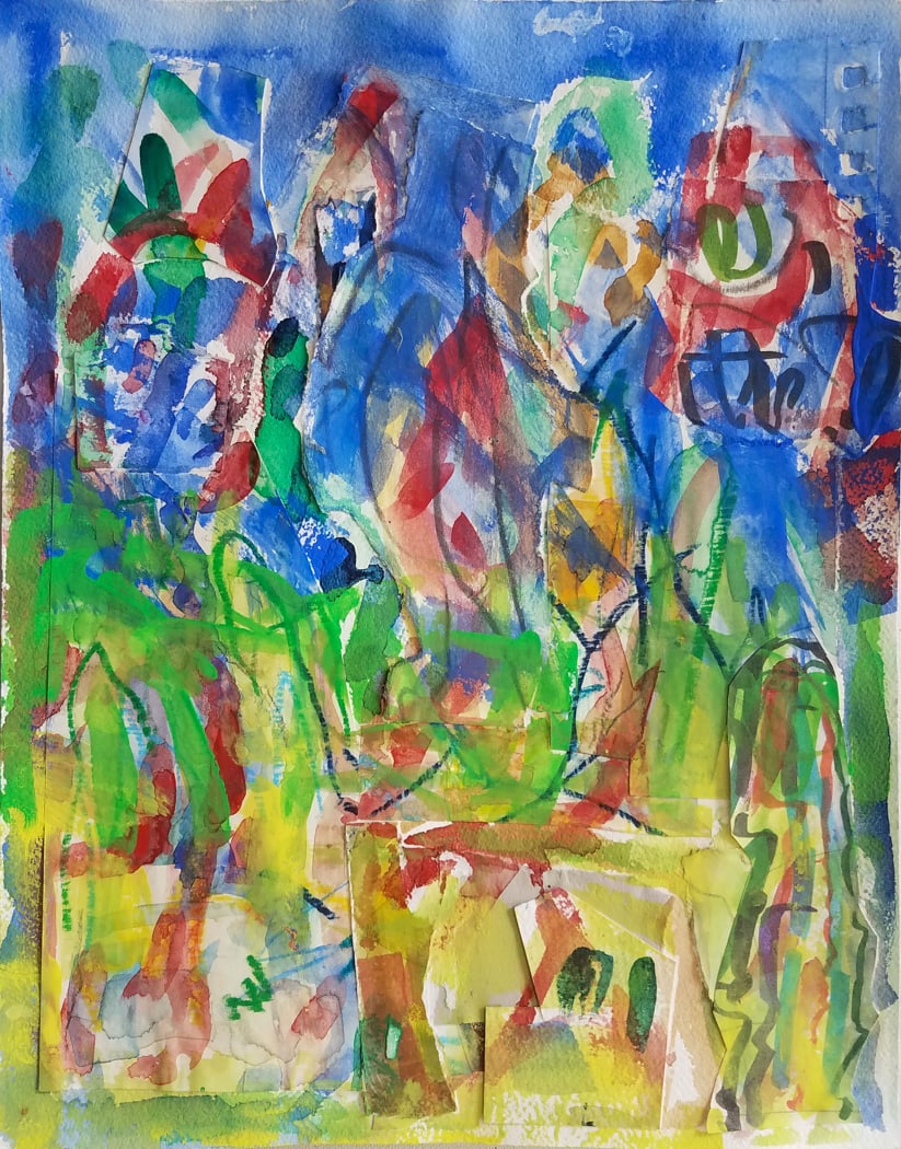 Garden in Late Summer by Alan Lankin 