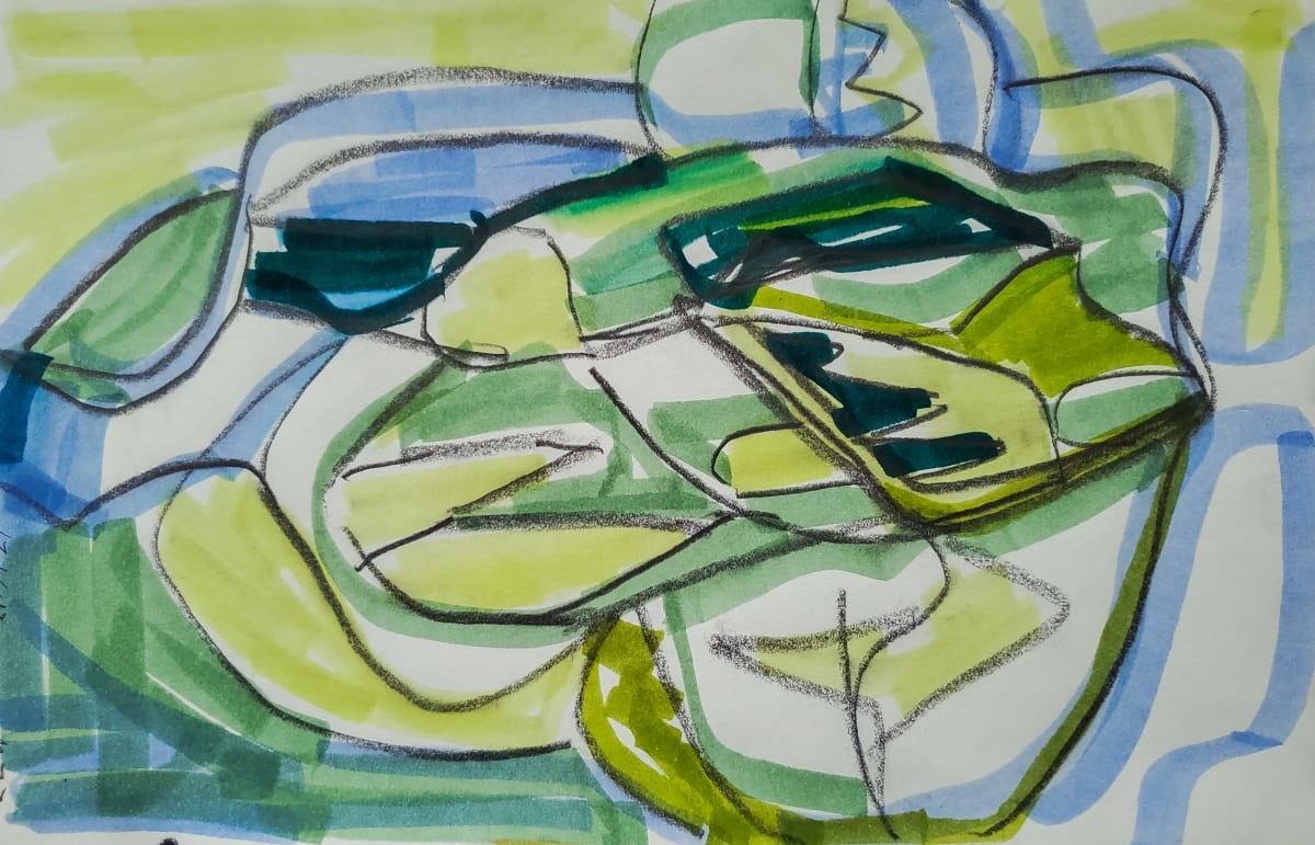 the hills at dusk by Alan Lankin 