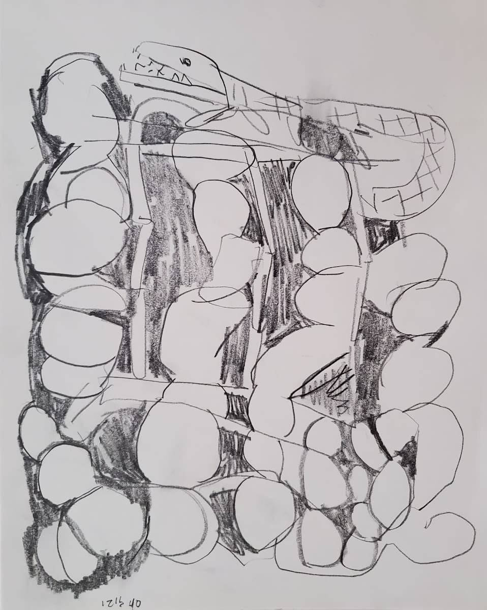 Lizard on the Rocks by Alan Lankin 