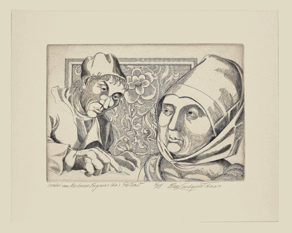 Israhel van Meckenem Engraves Ida's Portrait, 3/25  Image: © Evan Lindquist / Artists Rights Society (ARS), New York