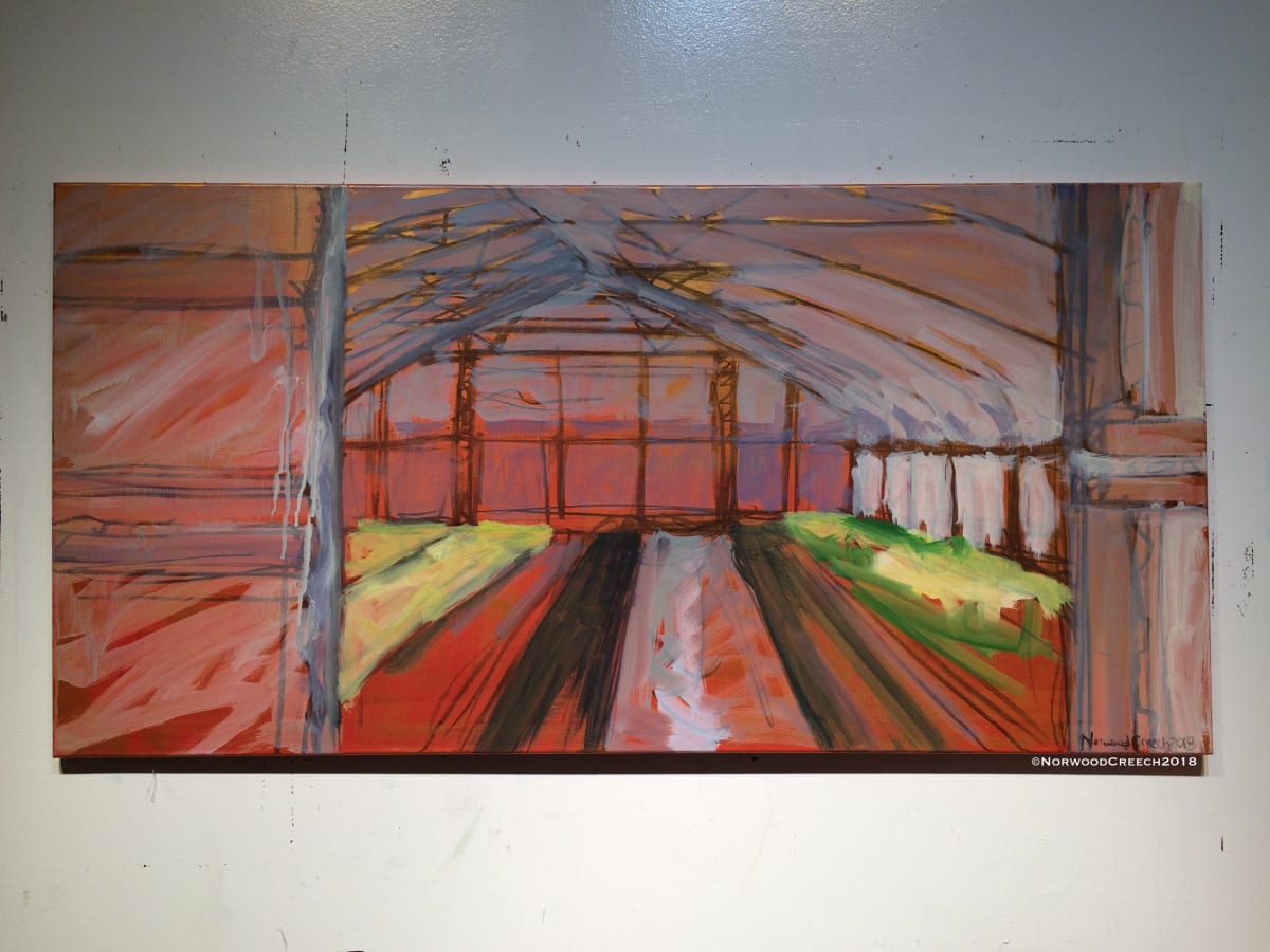 Gilded Veggie High Tunnel, Mississippi County, Arkansas, painted on location #GildTheDelta 