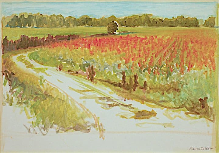 Milo Oil on Location, Rivervale, Poinsett County, Arkansas, painted on location 