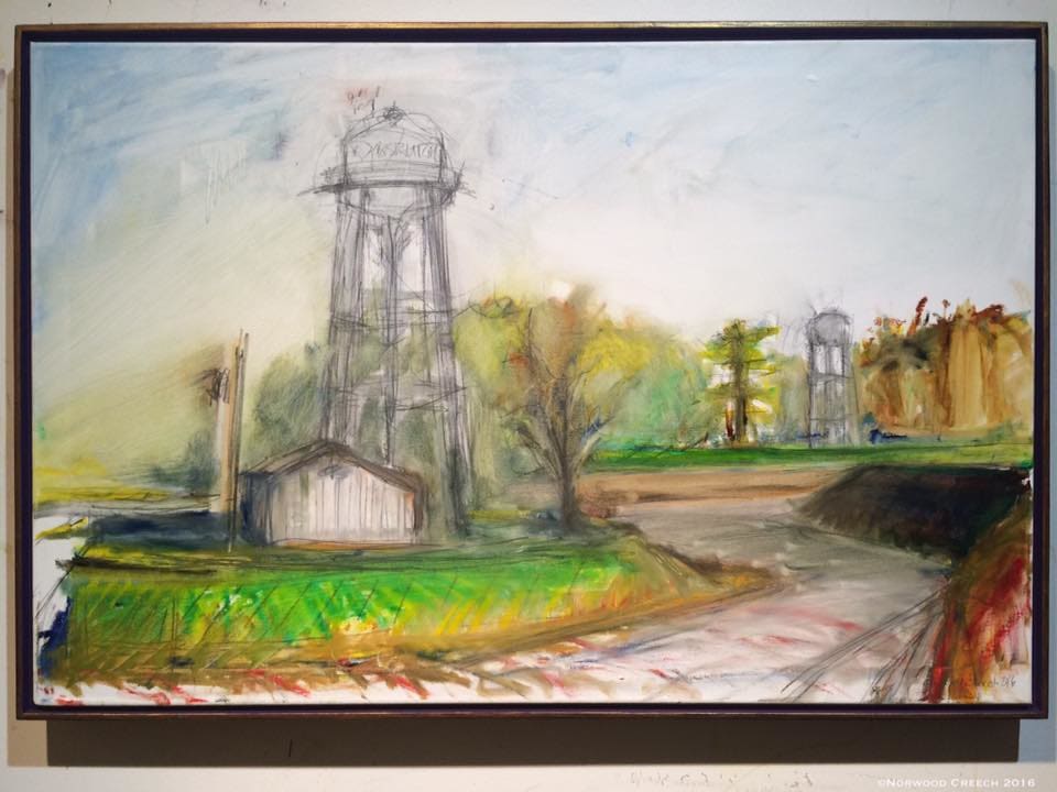 Overlooking the Tyronza River at , on location 