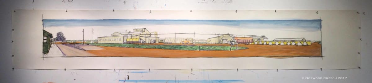 Gin with Gold Gravel - Long Stretch, Dyess, Mississippi County, Arkansas 