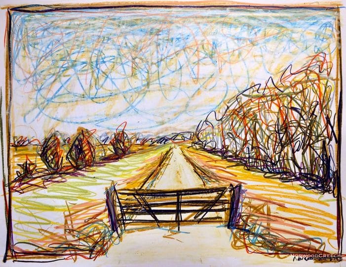 Levee Gate (Fall) by Norwood Creech, Image 1.