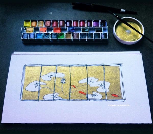 Study for a 6-Screen Panel by Norwood Creech, Image 1.