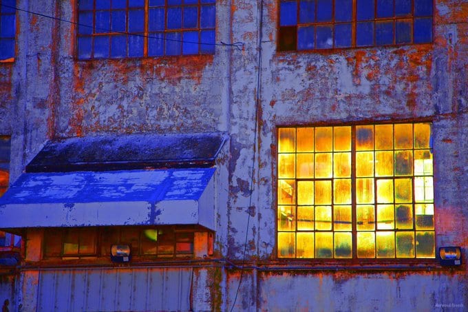 Golden Window, Wilson Cotton Gin, Wilson, Mississippi County, Arkansas 