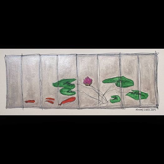 Around the Lily, 8-Panel by Norwood Creech 