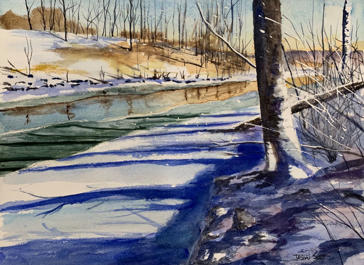 Winter Stream by Jason Scott - ART, Image 1.