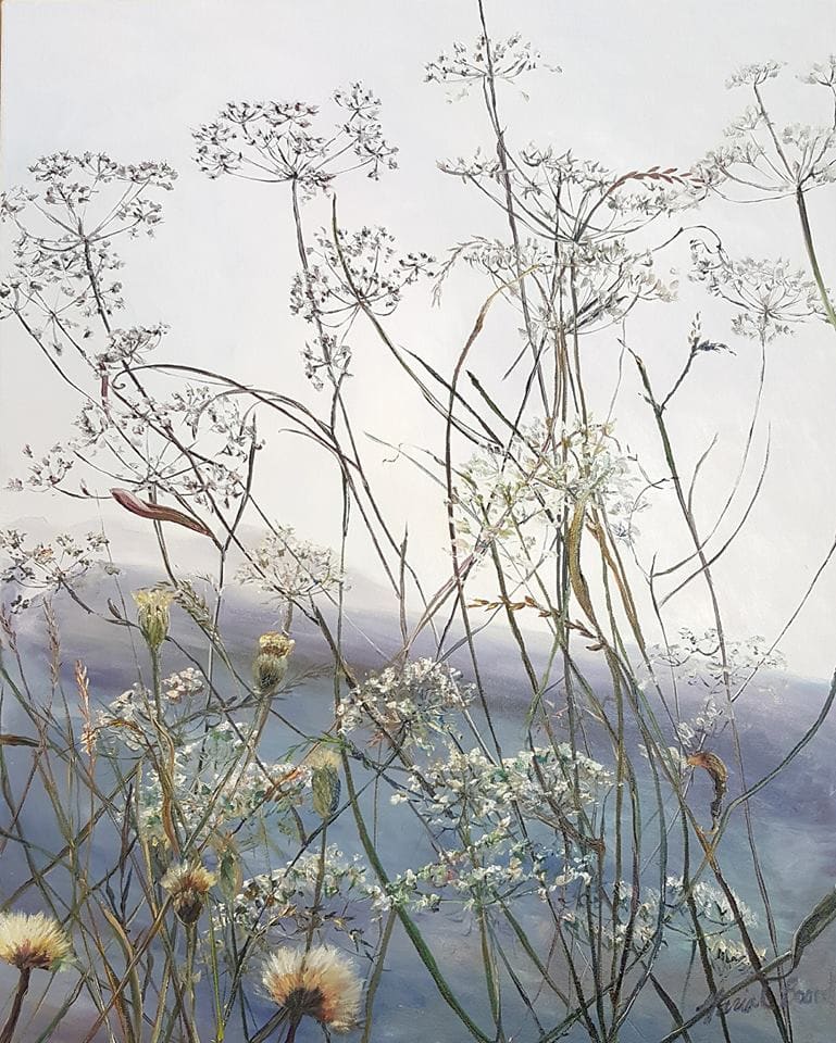Queen Anne's Lace in the Fog by Maria Boord 