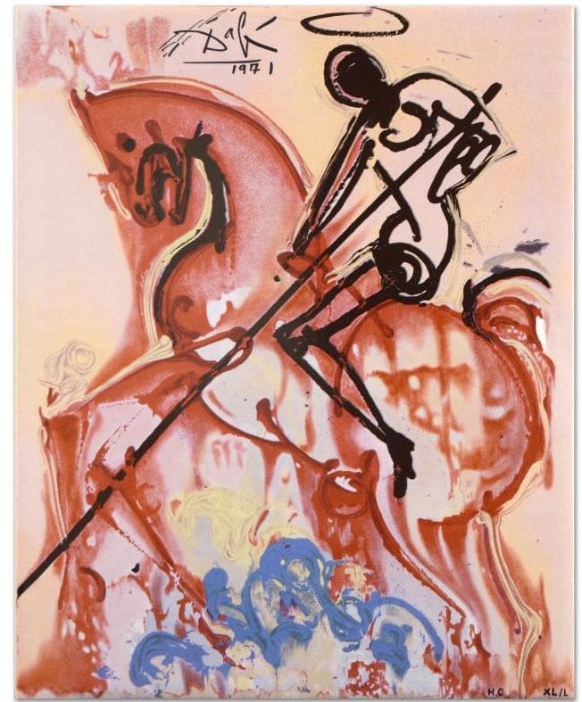 St George and the Dragon by Salvador Dali 