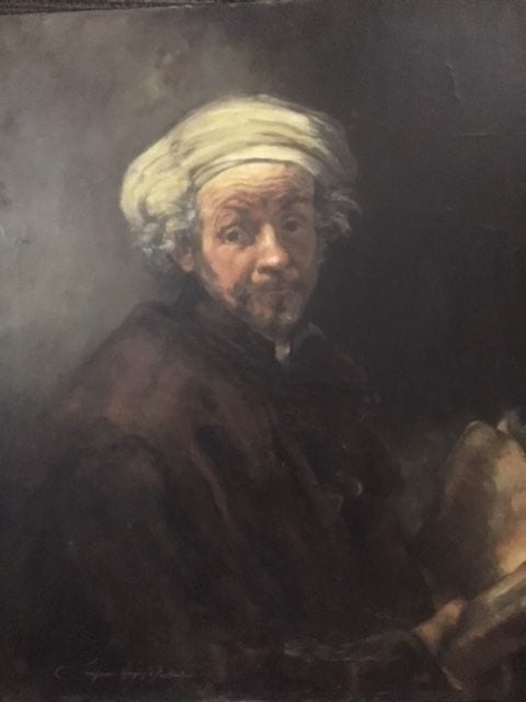 Rembrandt Self Portrait after Rembrandt by Jessica Henry 