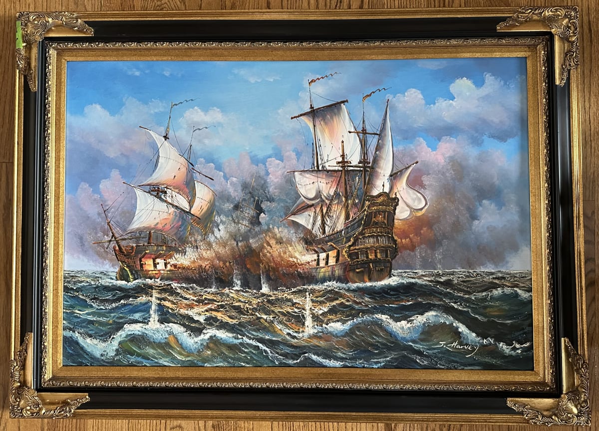 Sea Battle by J. Harvey, Image 1.