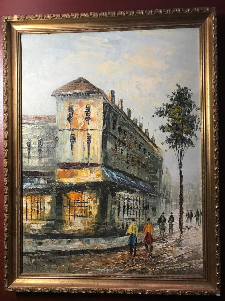 Impressionist European Street Scene by Unknown, Image 1.