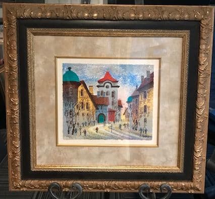 Old Heidelberg Yellow Sunrise by Anatole Krasnyansky 
