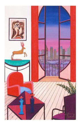 Balcony Over Manhattan by Fanch Ledan 