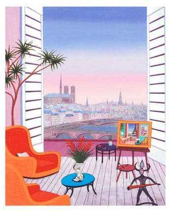 Balcony Over Paname by Fanch Ledan 