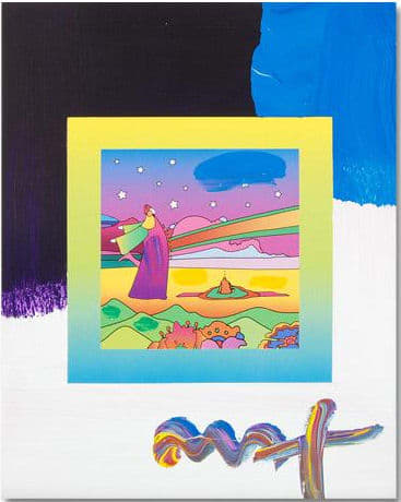 Two Sages with Stars by Peter Max, Image 1.