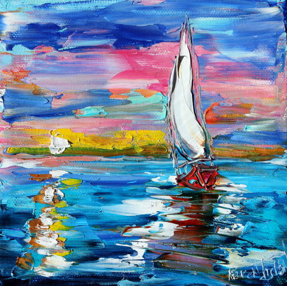 Moonlight Sailing by Karen Tarlton 