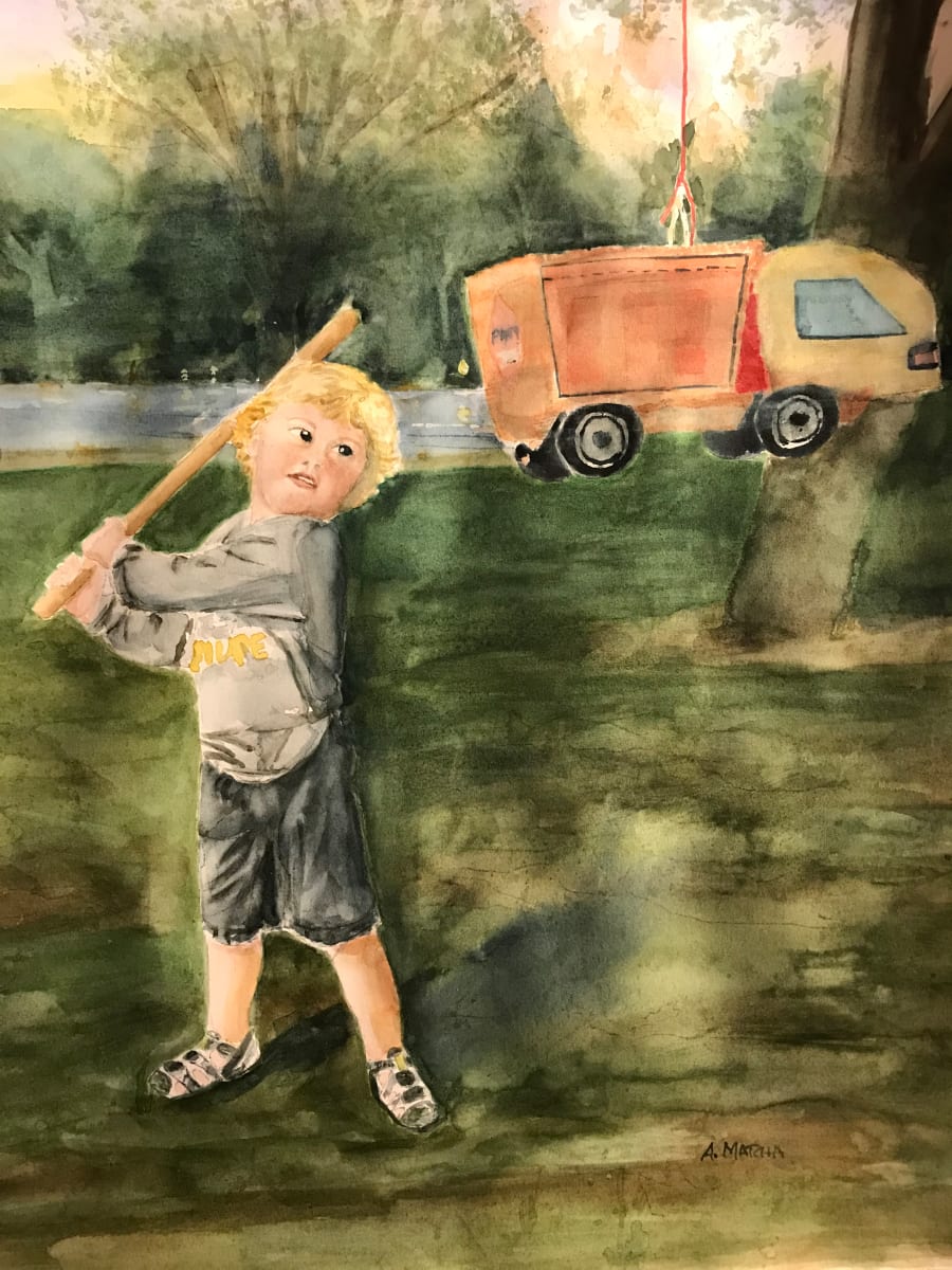Boy and a Piñata 