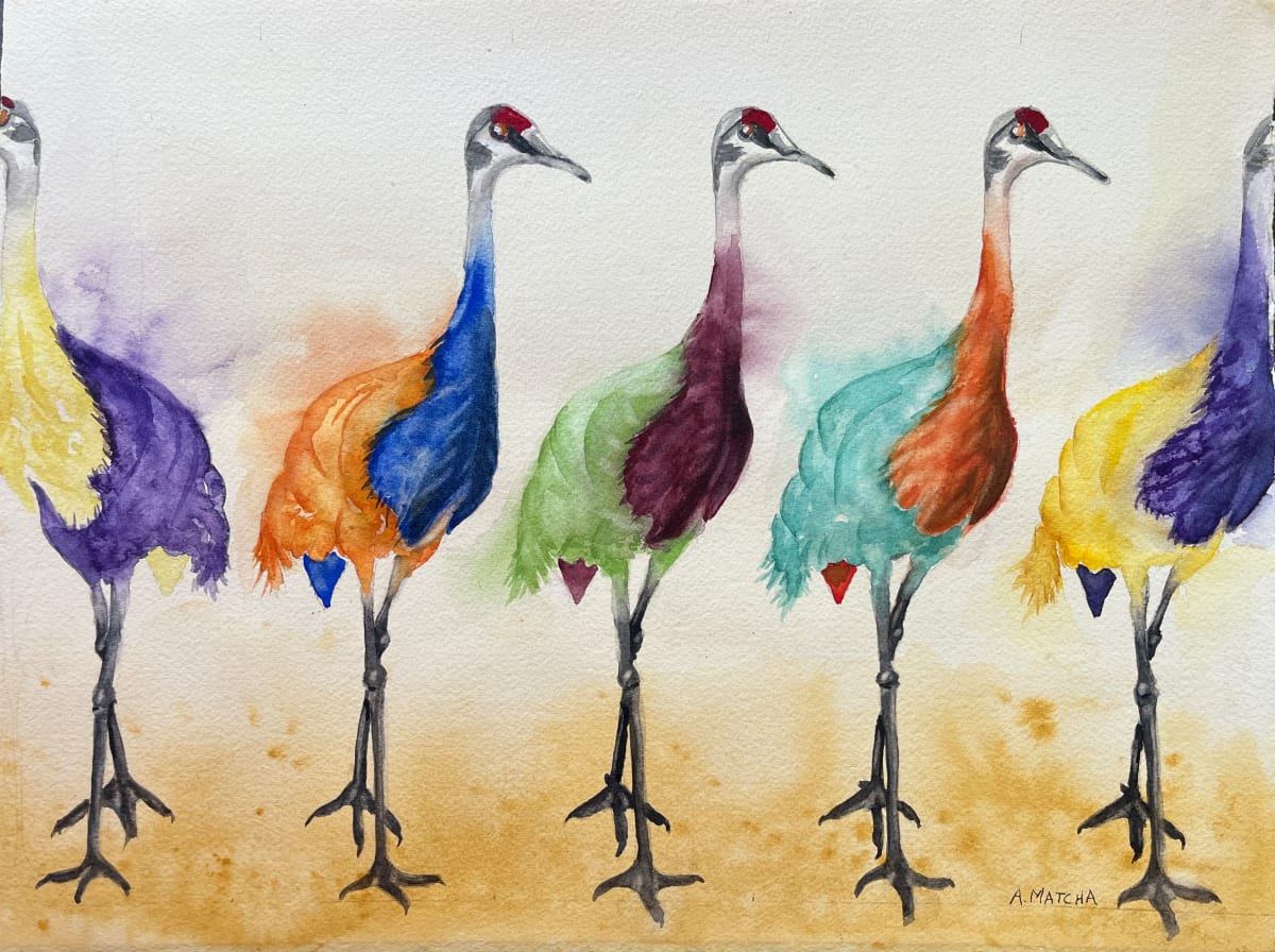 Complimentary Cranes by Anita Matcha, Image 2.