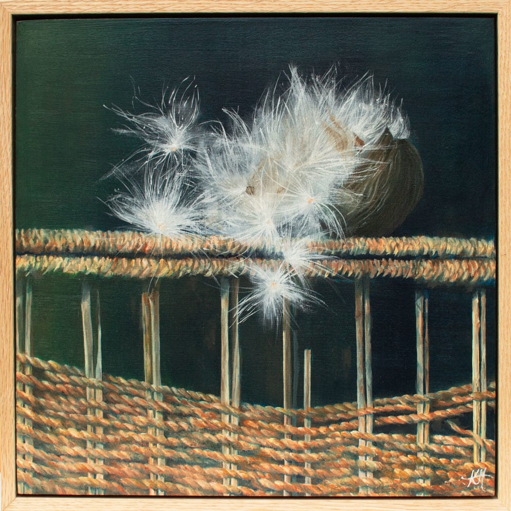 The Big Bang by Kirsten Hocking  Image: "The Big Bang", original painting by Kirsten Hocking, oil on board, 32cm x 32cm (Framed), 2023