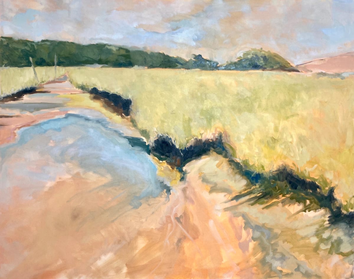 catching minnows (August day) by Christen Yates 