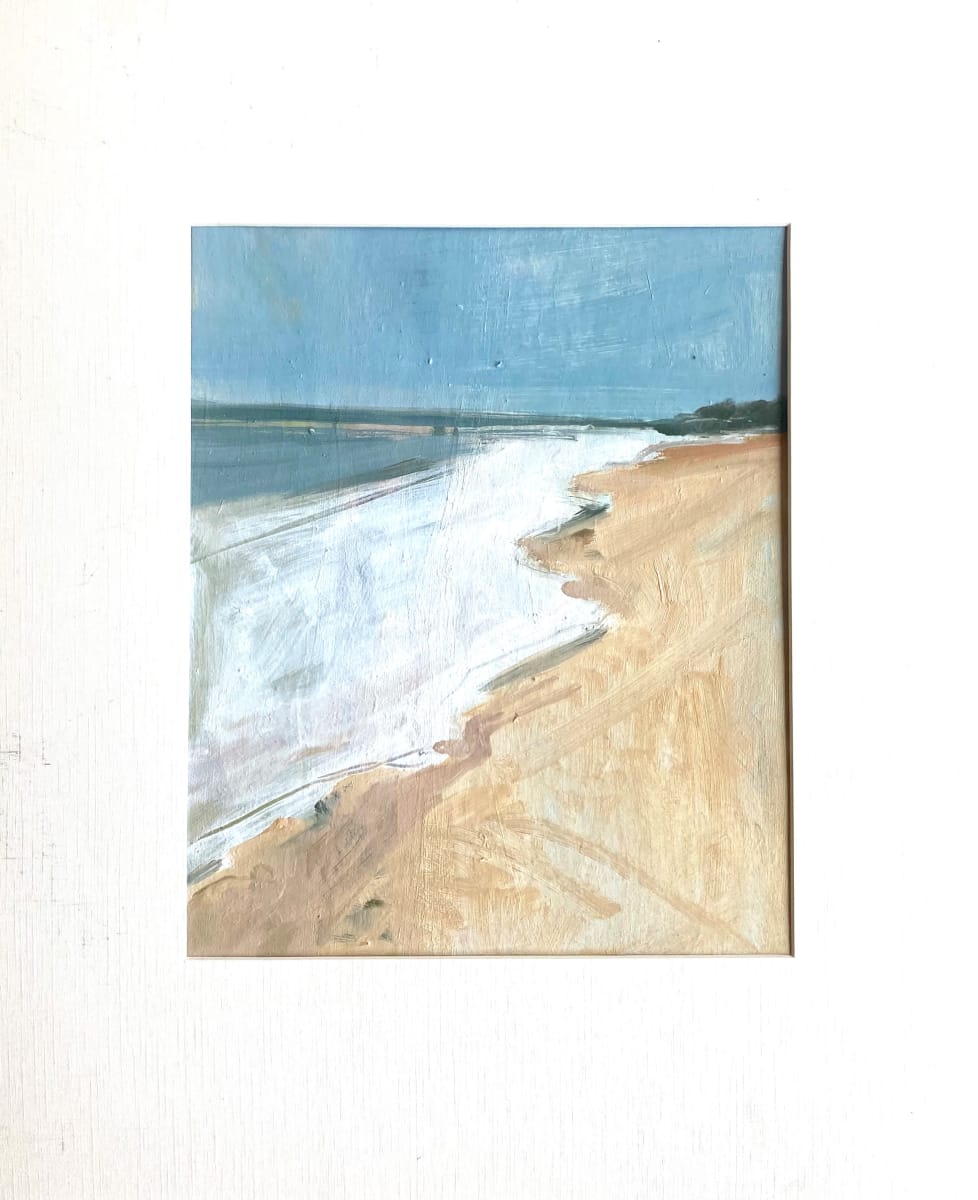wintery beach study 
