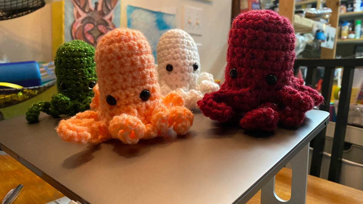 Crochet octopus plush toys  Image: Crochet octopus plush toys